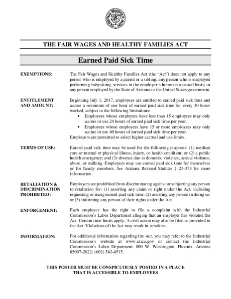 Earned Paid Sick Time